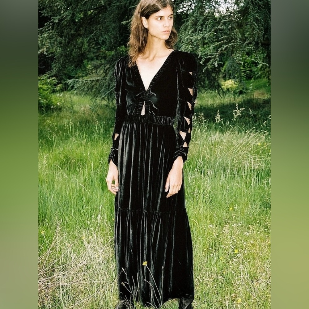 Sea New York Mayde cutout velvet dress NWT
